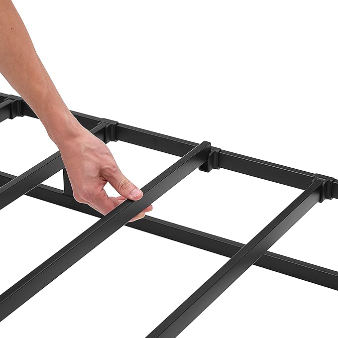Amazon Basics Smart Box Spring Bed Base, 9-Inch Height Mattress Foundation, Tool-Free Easy Assembly, Twin, 74"L x 38"W x 9"H, White