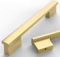 Asidrama 30 Pack 5 Inch(128mm) Brushed Gold Cabinet pulls Kitchen Cabinet Handles, Cabinet Pulls Gold Kitchen Cabinet Hardware for Cupboard Drawer Pulls