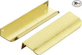 Ravinte Hardware 30 Pack Gold Cabinet Handles, 5.9 Inch (150mm) Finger Edge Pulls, 5 Inch Hole Center, Finger Pulls for Cabinets