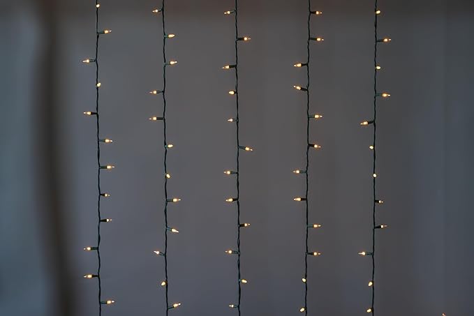 Brite Star 100 Count Mini String Christmas Lights, Clear - 22 feet Indoor/Outdoor Christmas Tree Lights with Green Wire