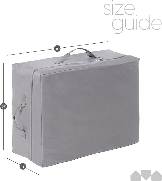 Milliard Carry Case for the Tri-Folding Mattress Twin (75" x 38" x 4") (Mattress NOT Included)