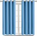 BGment Room Darkening Curtains 45 Inches Long - Grommet Thermal Insulated Drapes Window Treatment Curtains for Bedroom, 2 Panels, 52 x 45 Inch, Sky Blue