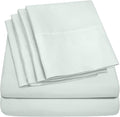 Cal King Size Bed Sheets - 6 Piece 1500 Supreme Collection Fine Brushed Microfiber Deep Pocket California King Sheet Set Bedding - 2 Extra Pillow Cases, Great Value, California King, Mint
