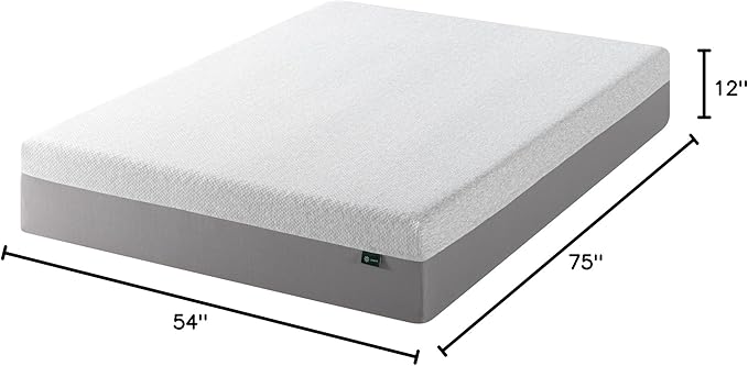 ZINUS 12 Inch Ultima Memory Foam Mattress [New Version], Full, Fiberglass Free, Medium Firm Feel, Breathable Airflow Memory Foam, Certified Safe Foams & Fabric, Mattress in A Box