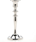 Hosley's 8" High Silver Finish Taper Candle Holder. Ideal Gift and Use for Weddings, Party, Spa or Aromatherapy