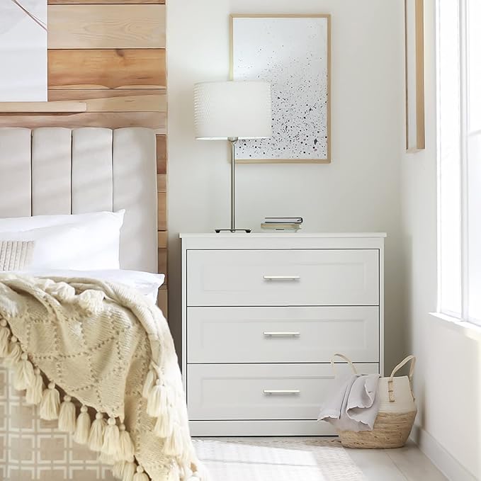 Ravinte Brushed Nickel Cabinet Handles 25 Pack 4 inch Satin Nickel Square Cabinet Pulls Silver Hardware for Kitchen 6 inch Overall Length Stainless Steel Drawer Pulls