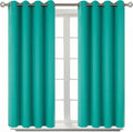 BGment Room Darkening Curtains 54 Inches Long - Grommet Thermal Insulated Drapes Window Treatment Curtains for Bedroom, 2 Panels, 52 x 54 Inch, Teal