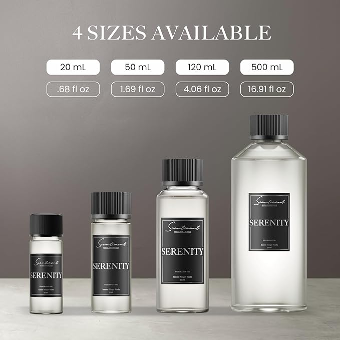 Scentiment Diffuers Oil - Serenity Hotel | Aromatherapy Home Fragrance | Inspired by Shangri-La Hotel® | Luxurious Scent with Notes of Jasmine, Ginger, Vanilla (20 mL)