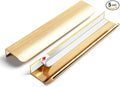 5 Pack 8 inch self Adhesive Cabinet pulls Adhesive Cabinet Handles Gold Drawer Edge pulls Stick on Handles for Cabinet Finger pulls for Cabinet Drawer Handles Seam