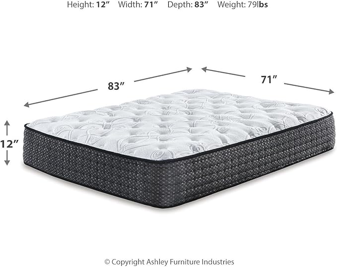 Signature Design by Ashley California King Size Limited Edition 11 inch Plush Hybrid Mattress with Lumbar Support Gel Memory Foam