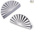 5 Pack 3 Inch (76mm) Polished Chrome Cabinet Pulls Cup Flat Drawer Handles Kitchen Cupboard Pull Bathroom Dresser Sunflower Handle Unique Hardware for Furniture Door Wardrobe Hardware TYH-BC-5
