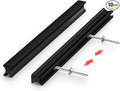 homdiy 10 Pack Adjustable Black Cabinet Pulls 2" to 8.8" (51-224mm) Adjustable Hole Distance Drawer Pulls