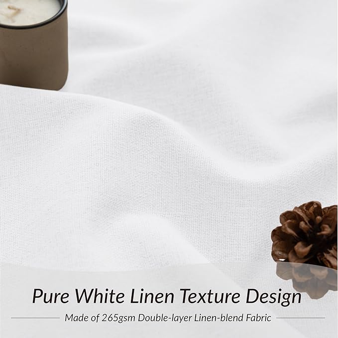 KangBang White Pinch Pleated Curtains Blackout 84 Inch Length 2 Panels Set, Thermal Insulated Pleated Drapes with Hooks for Bedroom Living Room, Elegant Modern Decor, Pure White, 40Wx84L