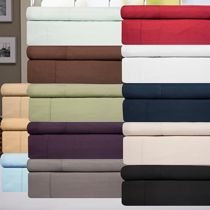 Cal King Size Bed Sheets - 6 Piece 1500 Supreme Collection Fine Brushed Microfiber Deep Pocket California King Sheet Set Bedding - 2 Extra Pillow Cases, Great Value, California King, Aqua