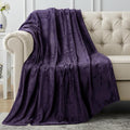 Utopia Bedding Fleece Blanket Throw Size Purple 300GSM Luxury Anti-Static Fuzzy Soft Microfiber Blanket for Couch, Sofa and Bed (60x50 Inch)
