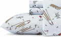 Eddie Bauer - Queen Sheets, Cotton Flannel Bedding Set, Brushed For Extra Softness, Cozy Home Decor (Snow Days, Queen)