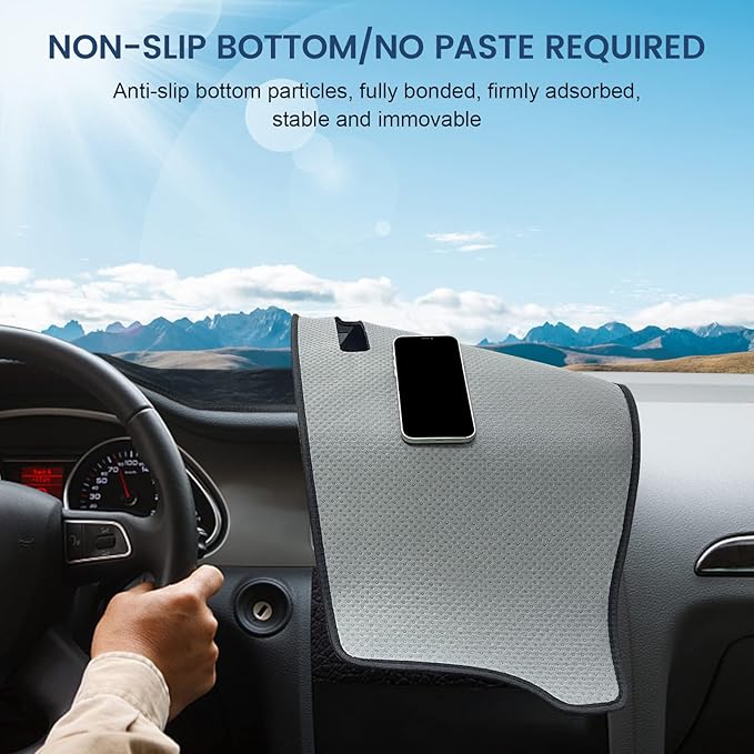 Dashboard Cover Mat Custom Fit for Honda Accord 2018-2022 Dash Cover Nonslip Dash Mat Protector Sunshade No Glare Black