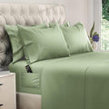 DREAMCARE King Size Sheets Set – 6 pcs Cooling Bed Sheets – up to 21” Deep Pocket King Sheet Set – 2500 Supreme Collection – Extra Soft 100% Brushed Microfiber Hotel Luxury with Side Pocket – S Green