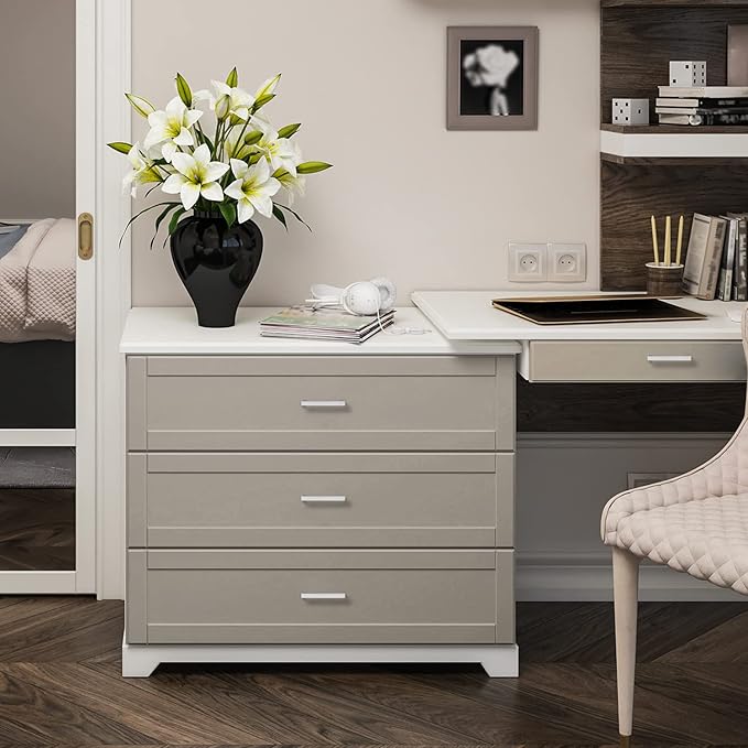 Ravinte 5 Pack Brushed Nickel Kitchen Cabinet Handles 3-1/2 Inch Cabinet Pulls Square Kitchen Hardware for Cabinet Drawer Pulls Drawer Handles Come with Screwdriver