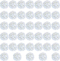 White Hydrangea Artificial Flowers Bulk, 40 Pcs Faux Hydrangea Flowers Heads, Artificial Fake Silk Hydrangea Flowers with Stems, White Flowers Artificial for Decoration Wedding Décor