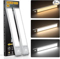 Under Cabinet Lights,76 LED Operated Motion Sensor Light Indoor,1500mAh USB Rechargeable Closet Lights, 2 Pack Magnetic Dimmable Closet Lights，Wireless Under Counter Lights for Kitchen, Stairs