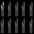 10pcs 5 Arm Candelabra Acrylic Clear Floor Candelabra for Wedding Decor Tall Candle Holder for Table Centerpiece Ceremony Party Home Decoration Fit 0.8 LED Candle
