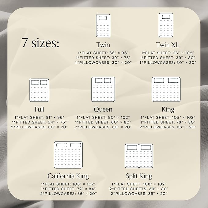 LuxClub 4 PC King Sheet Set, Breathable Luxury Bed Sheets, Deep Pockets Wrinkle Free Cooling Bed Sheets Machine Washable Hotel Bedding Silky Soft - Light Taupe King