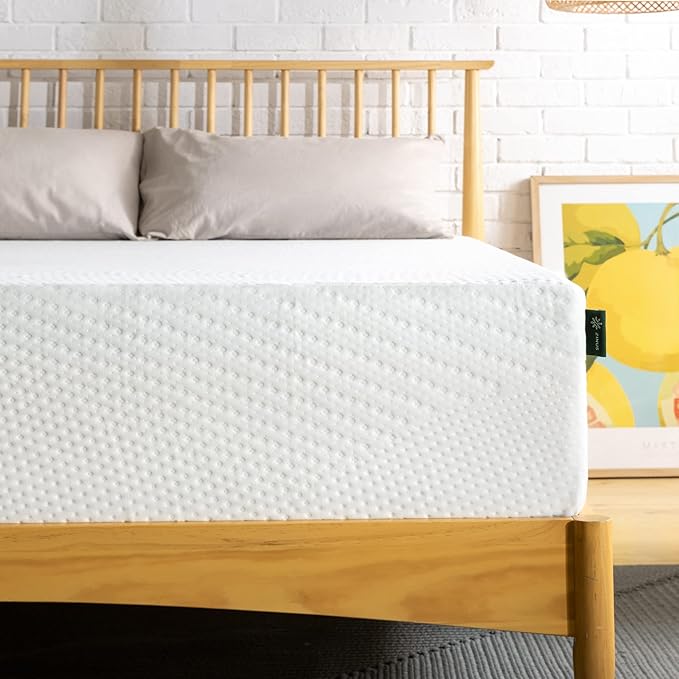 ZINUS 12 Inch Green Tea Essential Memory Foam Mattress, Queen, Mattress in A Box, Affordable Mattress, CertiPUR-US Certified