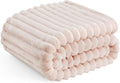 Bedsure GentleSoft Crystal Pink Fleece Blanket for Couch - Cozy Soft Blankets for Women, Cute Small Throws for Girls, 60x80 Inches