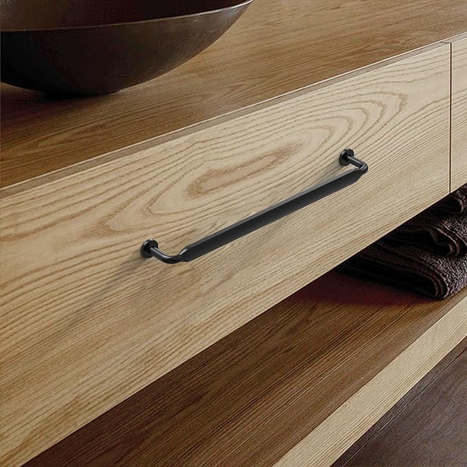 Asidrama 20 Pack 7.5 Inch(192mm) Matte Black Kitchen Cabinet Handles, Cabinet Pulls Kitchen Cabinet Hardware for Cupboard Drawer Pulls