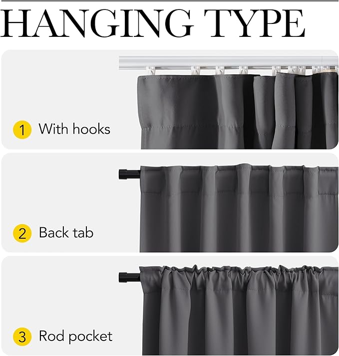 NICETOWN Sliding Door Curtain with Adjustable Ceiling Track, W100 Room Divider Curtain for Living Room/Office/Hospital Privacy, No Light Leakage Drape Easy Installation, 1 Panel, W100 xL96, Grey
