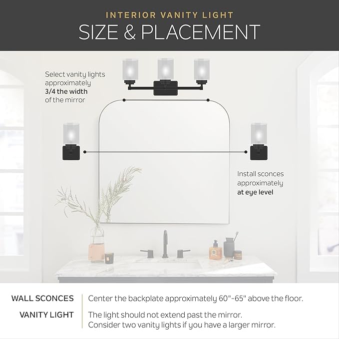 Kichler 36" Bathroom Vanity Light with Satin Etched Glass, 5-Light Traditional Design in Tannery Bronze, (36"x8"x8"), 5339CHS