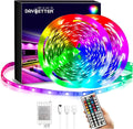 DAYBETTER Led Strip Lights 40ft, RGB Color Changing Led Strips with 44 Keys Remote Control for Room, Bedroom, Suitable for Home Decor, Living Room, Kitchen, Home Party Decoration, 24V