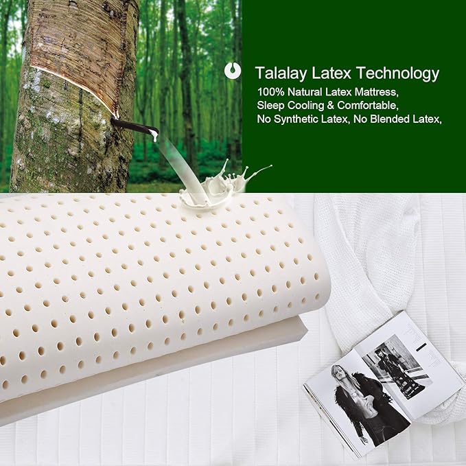 King Mattress,10 Inch Natural Latex Hybrid Gel Memory Foam, Individually Wrapped Pocket Coils Innerspring Mattress, Pressure Relief, Back Pain Relief