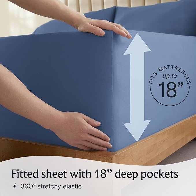 LuxClub Twin XL Sheets - Soft Twin Bed Sheets for-Boys-and-Girls-3 PC Deep Pockets Wrinkle Free-Kids-Fitted Sheets Machine Washable Hotel Bedding Silky Soft - Oxford Twin XL