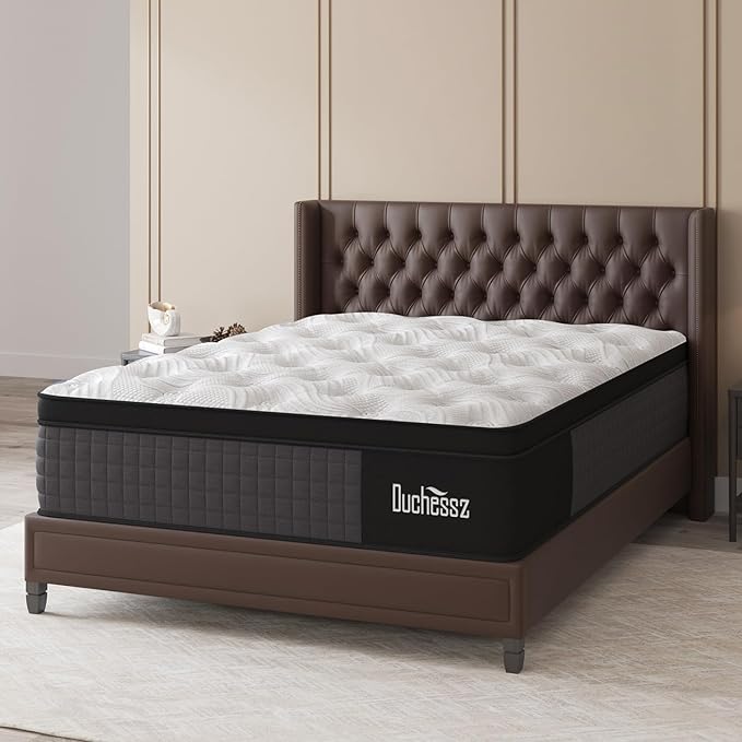 Full Mattress, 14 Inch Hybrid Mattresses Eurotop with Gel Memory Foam,Motion Isolation Individually Wrapped Pocket Coils Breathable Comfort Soft Pressure Relief 100 Night Trial