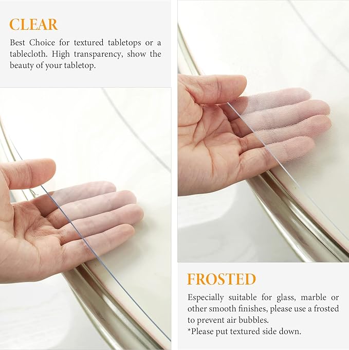 Deep Dream 1.5mm Clear Desk Cover Protector, 16×30 Inch Clear Table Protector, Rectangular Vinyl Desk Pad, PVC Plastic Table Cover for Office, Dresser, Night Stand, Computer & Writing Desk Tabletop
