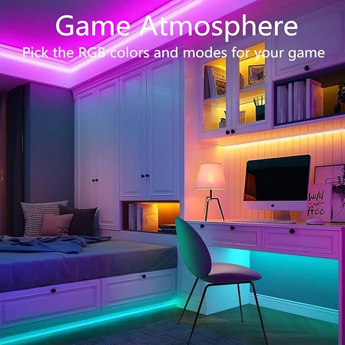 65.6FT Neon Rope Lights,Flexible Led Light Control with App/Remote,Multiple Modes,IP67 Outdoor Waterproof,Music Sync Strip for Bedroom