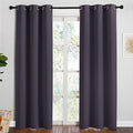 NICETOWN Greyish Purple Blackout Curtains 90 inches Length for Living Room, 2 Panels, 42" Wide, Thermal Insulated Long Drapes for Large Window