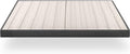 ZINUS Upholstered Metal and Wood Box Spring, 4 Inch Mattress Foundation, Easy Assembly, Fabric Paneled Design, King, Grey