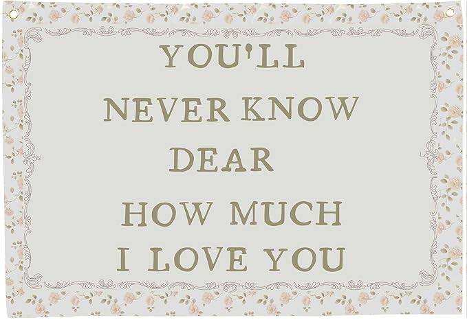 Nursery Rectangular Canvas Banner-Boho Flag Wall Decor for Toddler Boy Girl Kids,Baby Room Above Crib Bedroom Playroom Reading Room Decor-Baby Shower Birthday Christmas Gift-You'll Never Know Dear