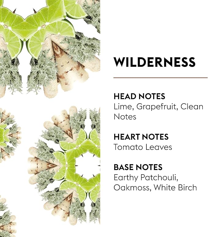 Maison Berger Wilderness Refill Oil for Lampe Berger Diffusers - Luxury Air Freshener with Lime, Grapefruit, Tomato Leaf & Patchouli Notes - 16.9 Fl Oz (500ml)