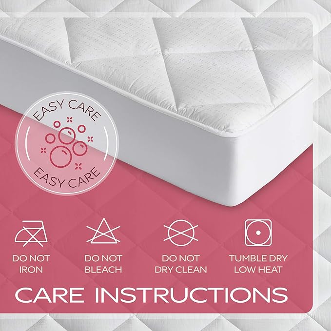 MAXI Twin XL Size Mattress Pad - Luxurious Cotton Sateen Mattress Protector - Soft, Comfortable, and Breatheable Mattress Cover - Mattress Pad Protects Mattress from Dust, Dirt, Spills, and Stains.