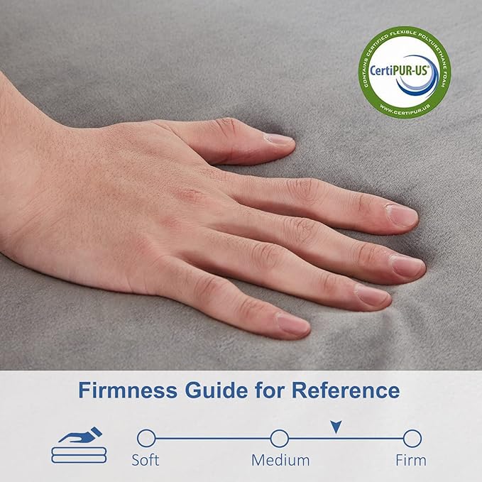 SINWEEK 4" Twin Memory Foam Folding Mattress with Storage Bag - Foldable Trifold Floor Bed Topper, CertiPUR-US Certified Guest Sleeping Pad, Machine Washable Cover