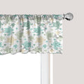 Ambesonne Turtles Window Valance, Illustration of Repeating Motifs of Animal Print in Assorted Tones, Curtain Valance for Kitchen Bedroom Decor with Rod Pocket, 54" X 18", Seafoam and Grey Yellow