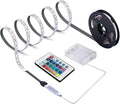 Battery Powered LED Strip Lights, 24-Keys Remote Controlled, DIY Indoor and Outdoor Decoration, 6.56ft Waterproof