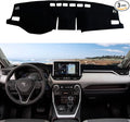 Dashboard Cover Mat Custom Fit for 2019-2023 2024 2025 Toyota RAV4 Accessories Dash Cover Nonslip Dash Mat Protector Sunshade No Glare Black