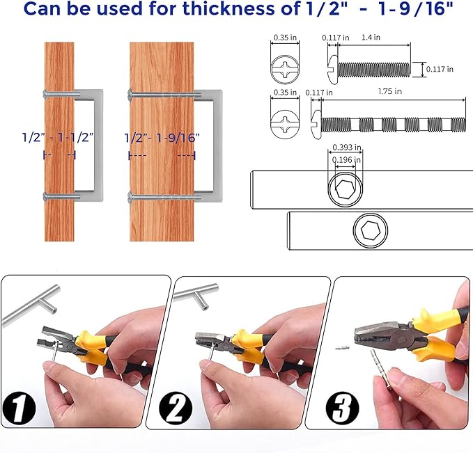 Ravinte 25 Pack Solid 3 Inch Center to Center Slim Square Bar Drawer Handles Kitchen Cabinet Handles Brushed Nickel Drawer Pulls Kitchen Cabinet Hardware Kitchen Handles Cabinet Pulls