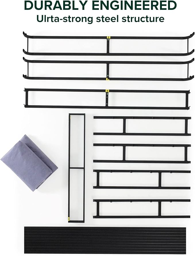 ZINUS 7 Inch Queen Metal Smart Box Spring, Mattress Foundation, Strong Metal Frame, Easy Assembly