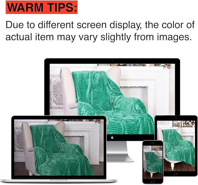 GO Premium Ultra Soft Fleece Blanket, Super Large Queen Size - Emerald Green Color, Perfect Cozy Gift, Super Warm Comfy - ECO-Certified, Hypoallergenic, 90" x 90"